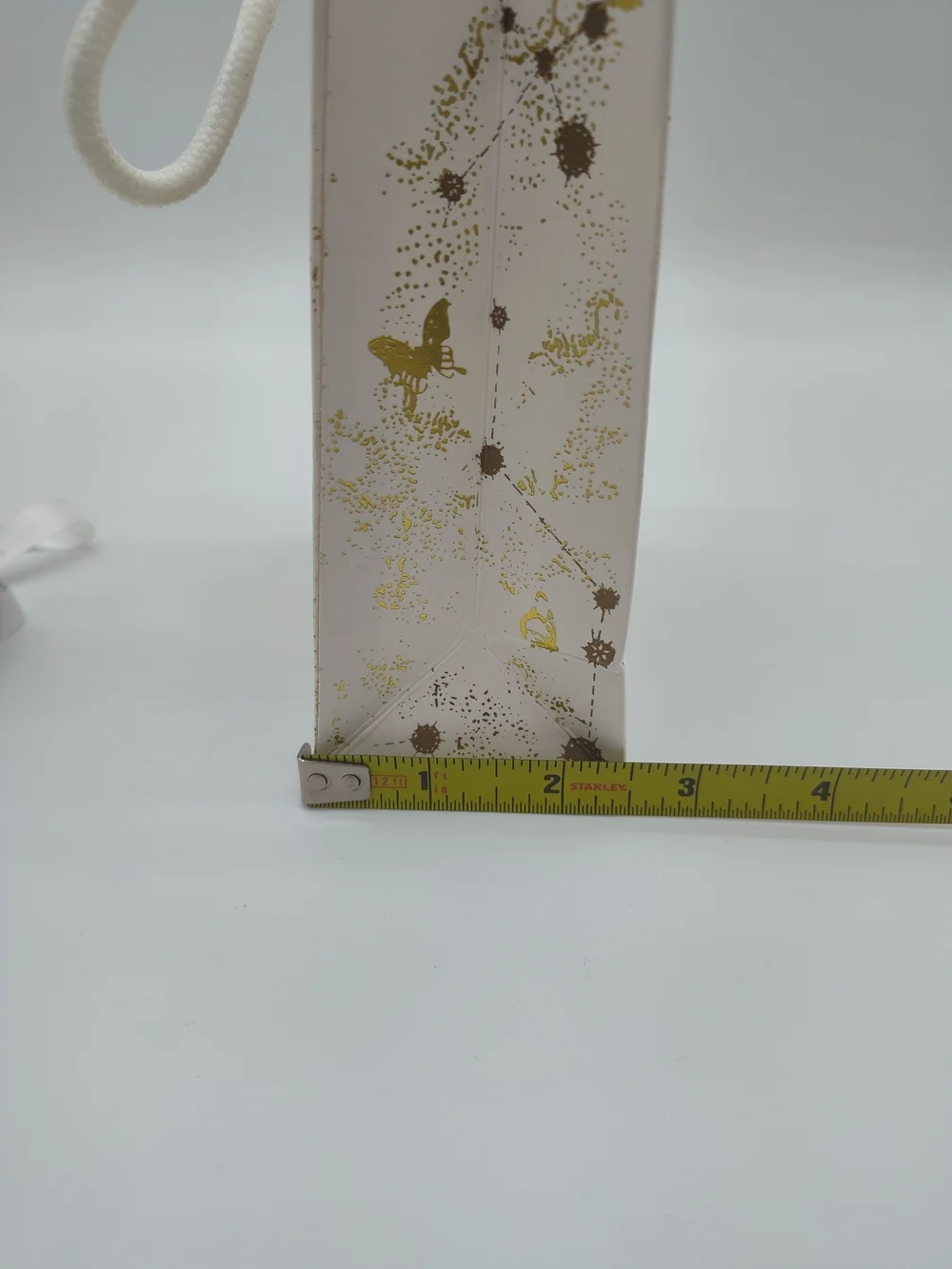 DIOR Limited Edition Gold Foil Butterfly Gift Bag Box Ribbon Dust Bag Set